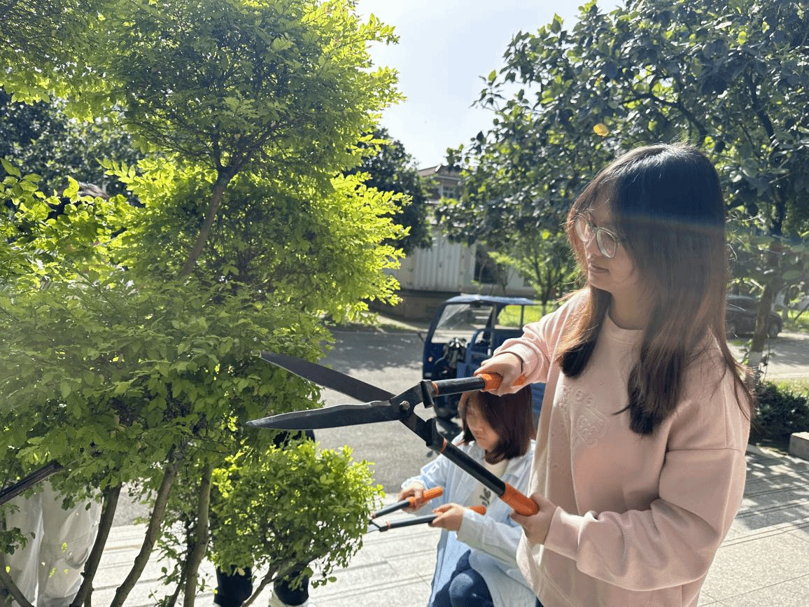 农科润心践劳动 师生共建美校园